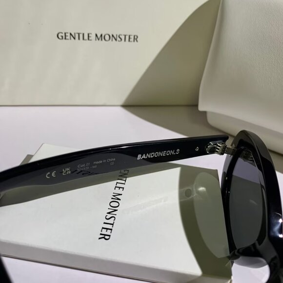 Nearly New Gentle Monster BANDONEON.S Sunglasses Black Acetate main image 5